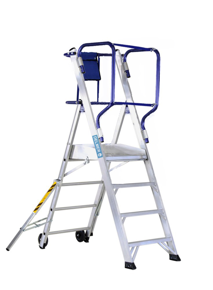 [SFLY103] SVELT Fly Mobile Platform stepladder with guardrail protection 3 to 8 steps (3 steps 0,75 m 22,0 kg)