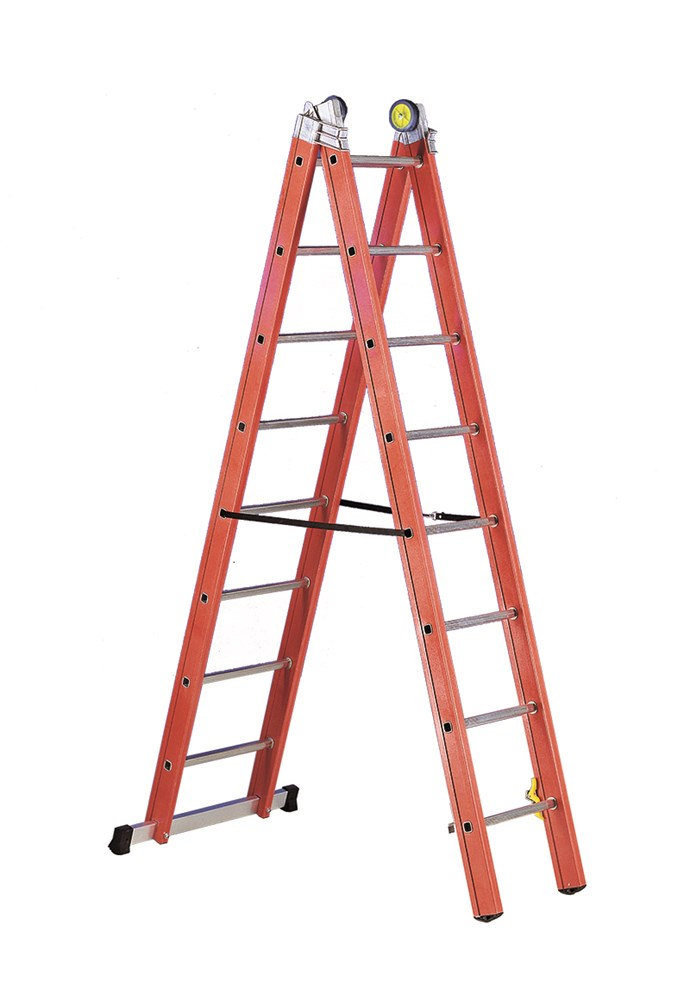 [SVETS210] SVELT V2 2-delige Glasvezel Reform Ladder 8 t/m 16 sporten (2x8 sporten 4,05 m 14,8 kg)