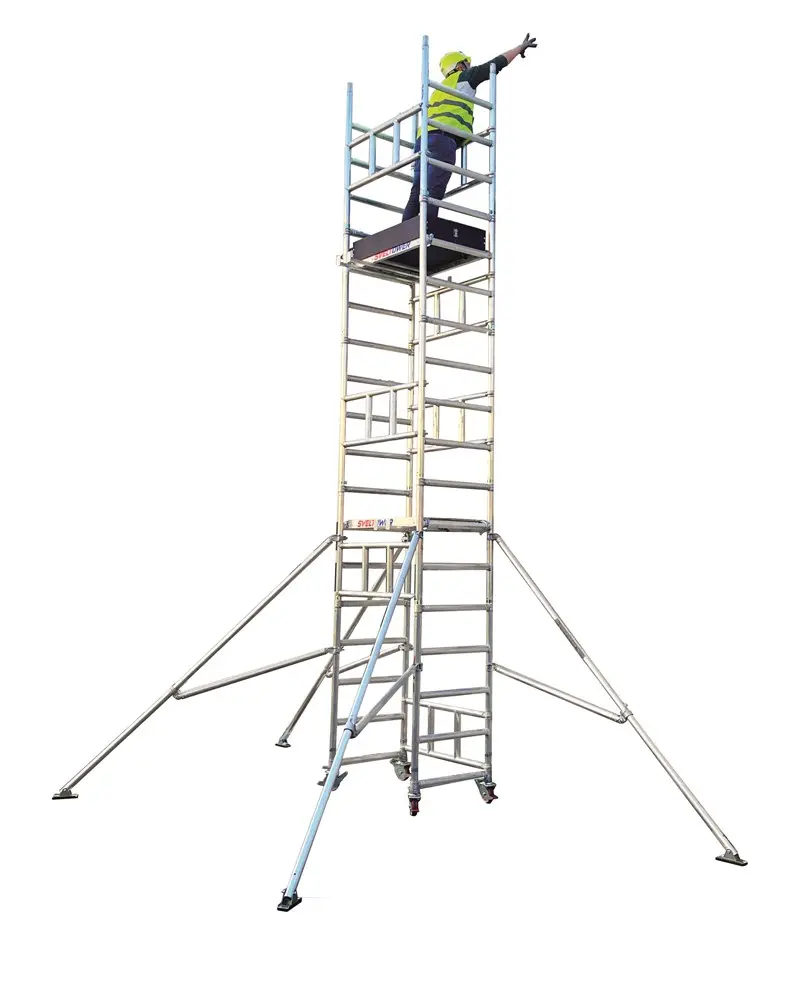 Svelt SVELTOWER von einer Person aufbaubares Fahrgerüst 1,60x0,74 m bis 7,27 m