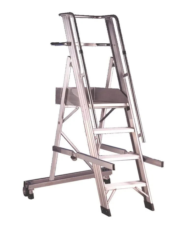 [SCASTE04] SVELT Castellana Mobile Platform stepladder 4 to 15 steps up to 3.90 m (4 steps 1,07 m 27,0 kg)