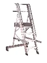 SVELT Castellana Mobiel Podesttreppe-Stehleiter 4 bis 15 Stufen bis zu 3,90 m