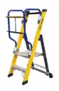 SVELT Moby Fibra Glasvezel Trap incl. opklapbare aluminium leuningen & dubbele sluitstang