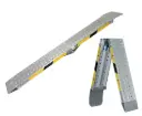 Foldable aluminium loading ramps for easy transport and storage