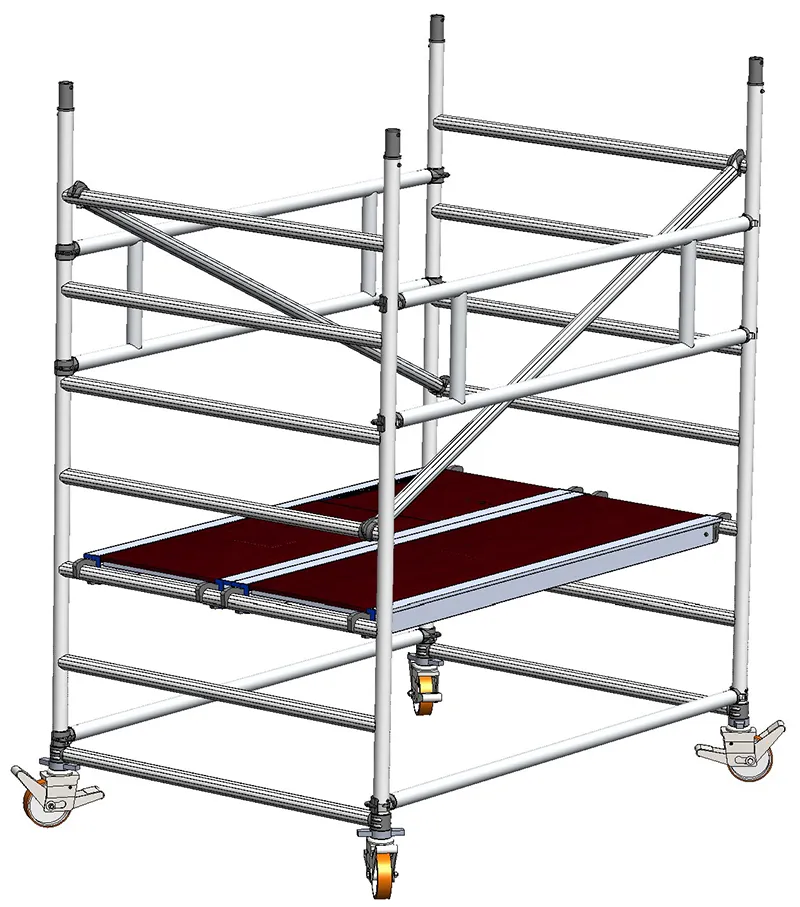 [ATEM20L240E] SVELT Tempo Tech L Mobile Scaffold 2.00 × 1.35 m | Platform Length 2.00 m | Scaffold Height 10.76 m (TEMPO TECH L M 2,0 H 02,40 OUTDOOR)
