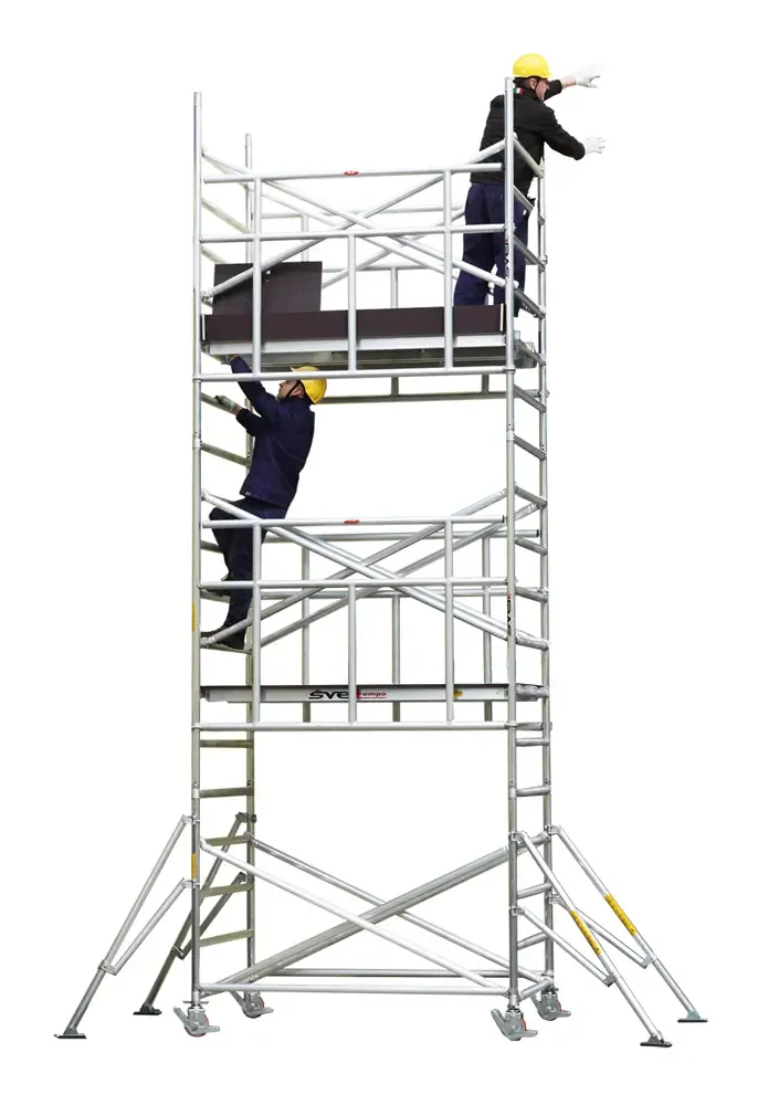 SVELT Tempo Safe L Rolsteiger 2,00 x 1,35 m | Platformlengte 2,00 m | Steigerhoogte 10,76 m