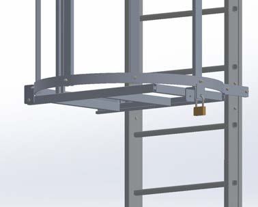 SGCANCANTENR - SVELT Barrière d'escalier en cage avec serrure