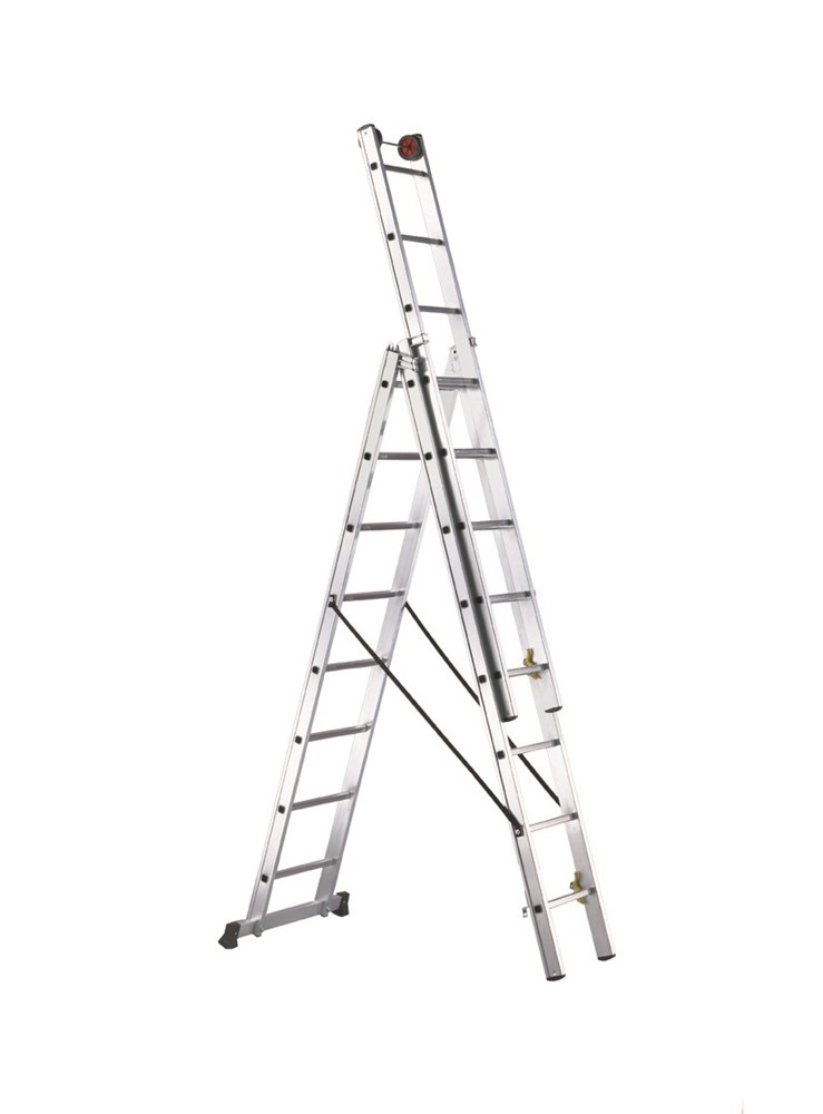 [SCE30020] SVELT Euro E3-part Reform Ladder 3x6 to 3x16 (3x10 rungs 6,85 m 20,5 kg)
