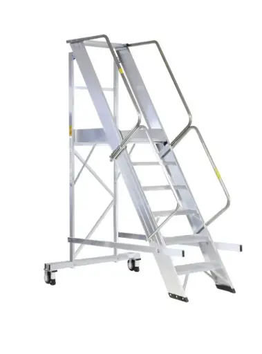 SVELT Castellana MAXI Mobiel Podesttreppe-Stehleiter 4 bis 15 Stufen bis zu 3,90 m