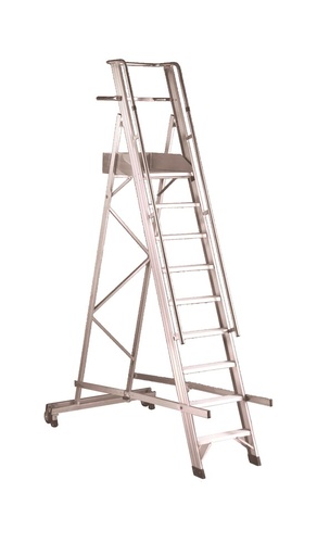 SVELT Castellana Mobiel Podesttreppe-Stehleiter 4 bis 15 Stufen bis zu 3,90 m